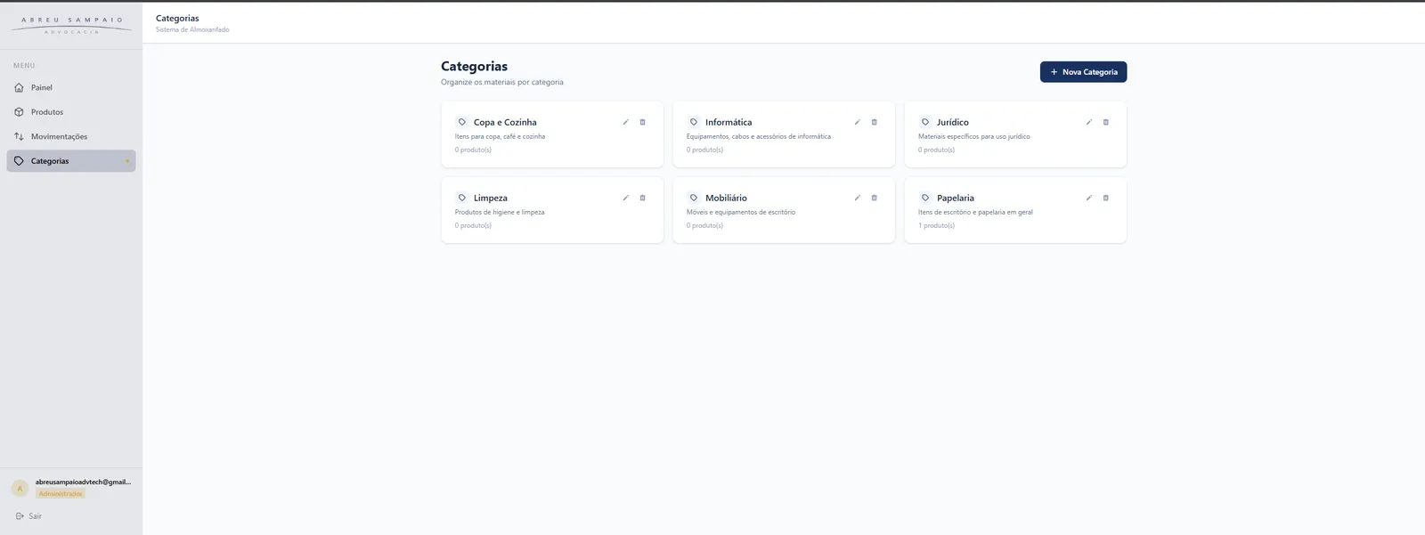 SISTEMA DE ALMOXARIFADO — imagem 2