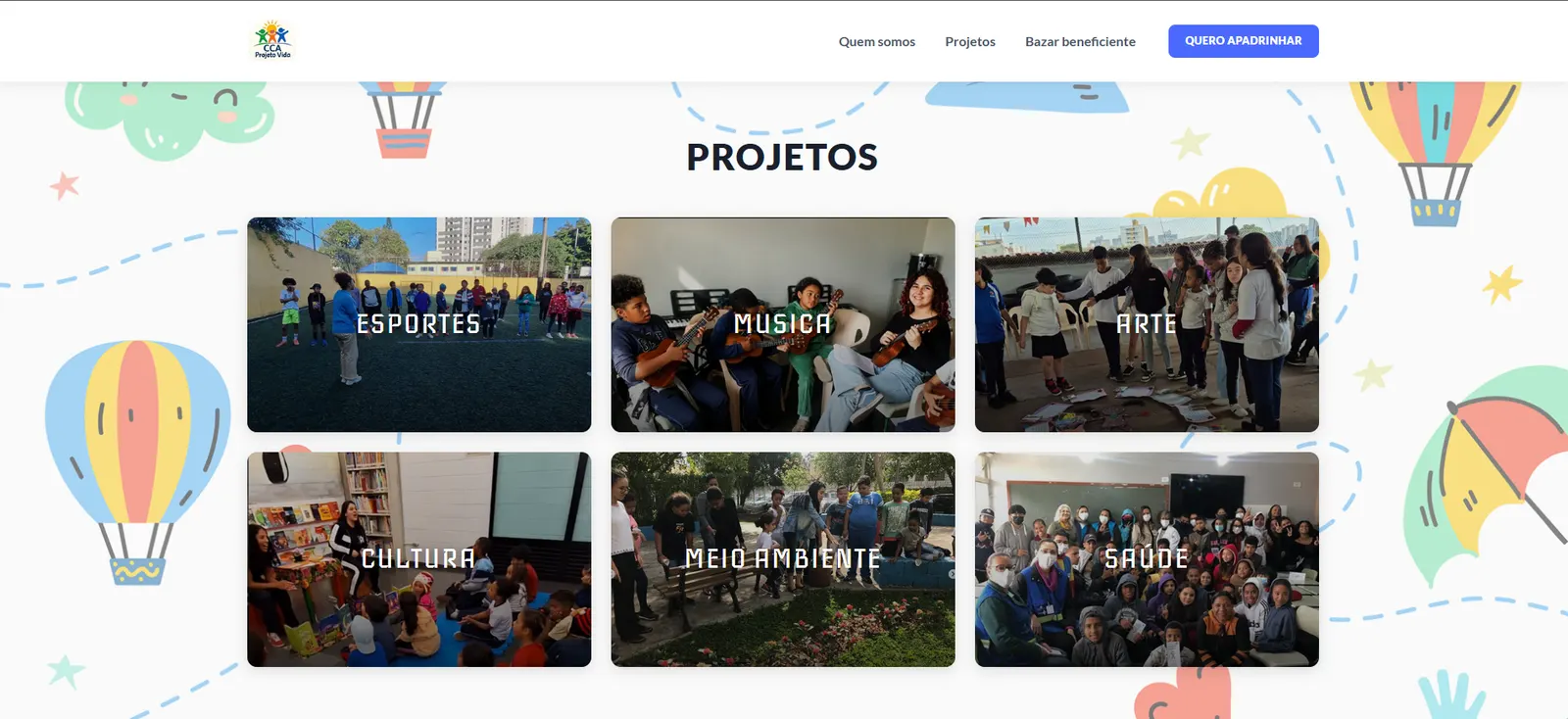 LANDING PAGE INSTITUCIONAL — imagem 3