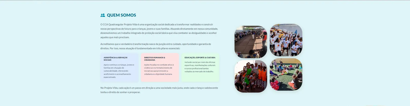LANDING PAGE INSTITUCIONAL — imagem 2